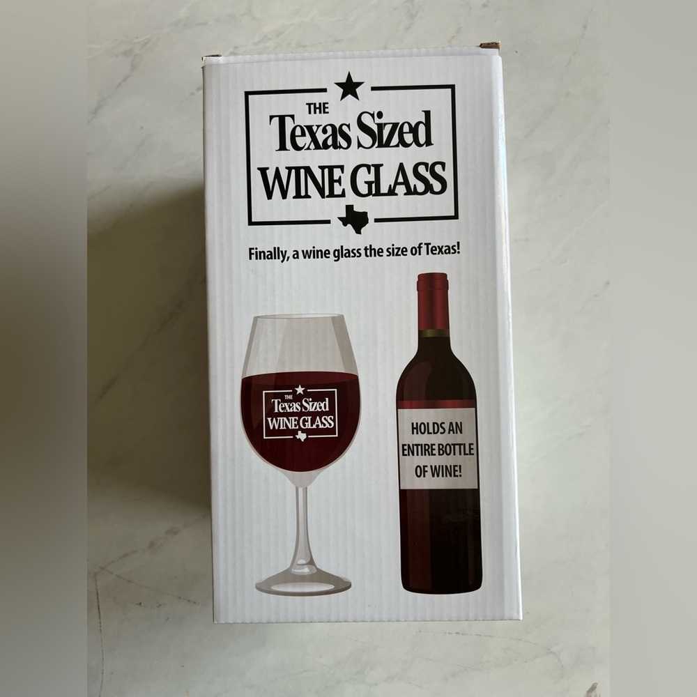 Texas Sized Wine Glass